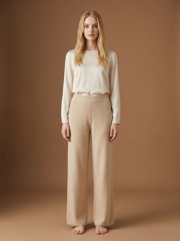 Soft Knit Wide Leg Pants