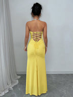 Lace-Back Maxi Dress