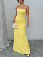 Lace-Back Maxi Dress