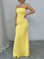 Lace-Back Maxi Dress