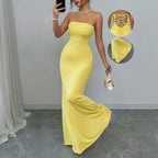 Lace-Back Maxi Dress