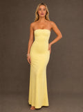 Vestido largo maxi con espalda descubierta y encaje