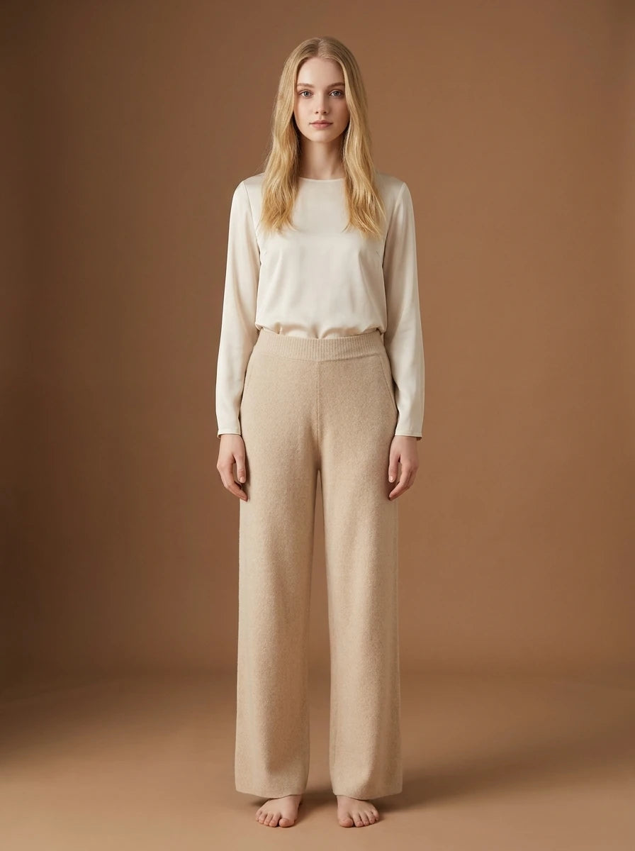 Soft Knit Wide Leg Pants