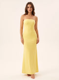 Open Lace Back Long Maxi Dress
