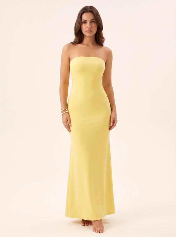 Open Lace Back Long Maxi Dress
