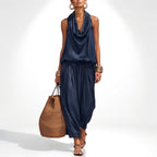 The Draped Vest Set