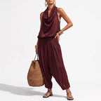 The Draped Vest Set