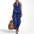 The Draped Vest Set