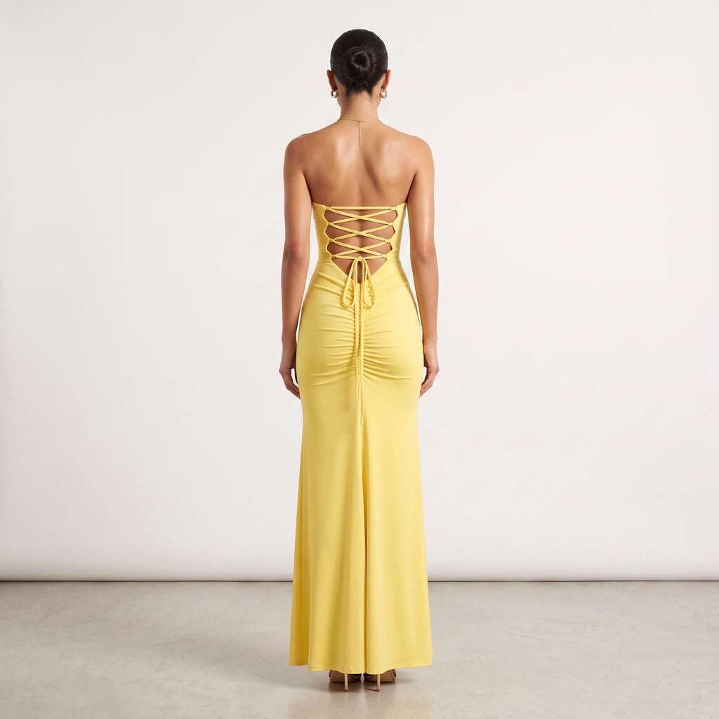 Lace-Back Maxi Dress