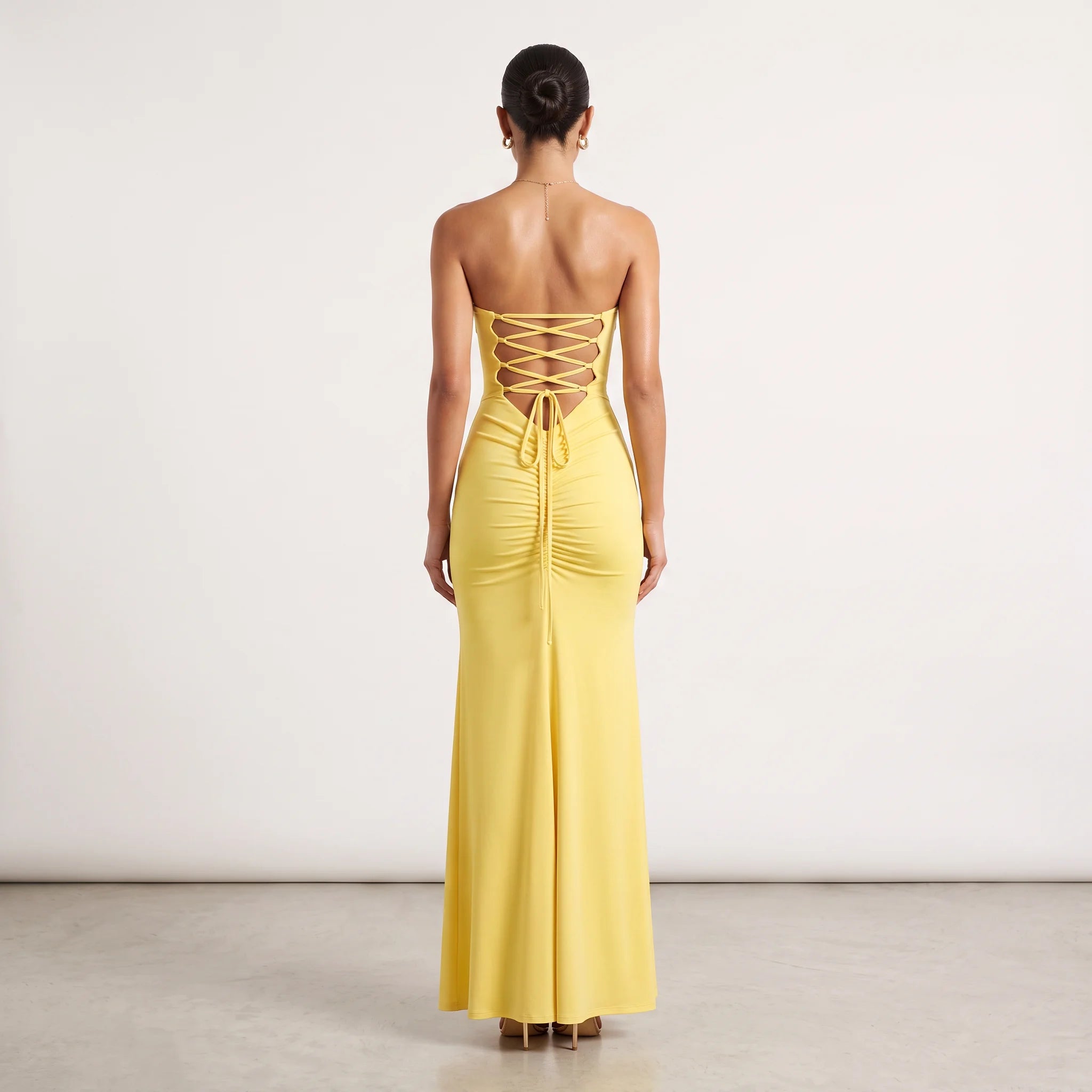 Lace-Back Maxi Dress