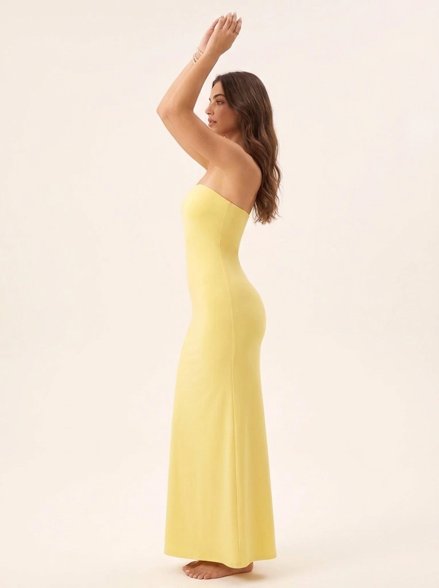 Open Lace Back Long Maxi Dress